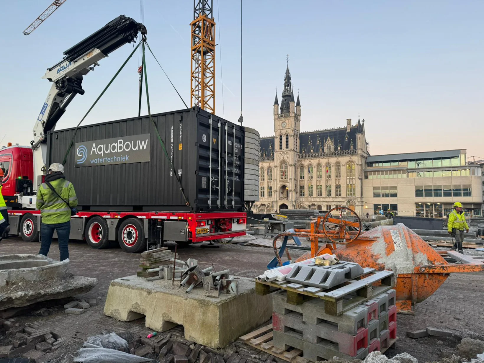 5 spiegelfontein en fonteinplein grote markt sint niklaas projecten aquabouw